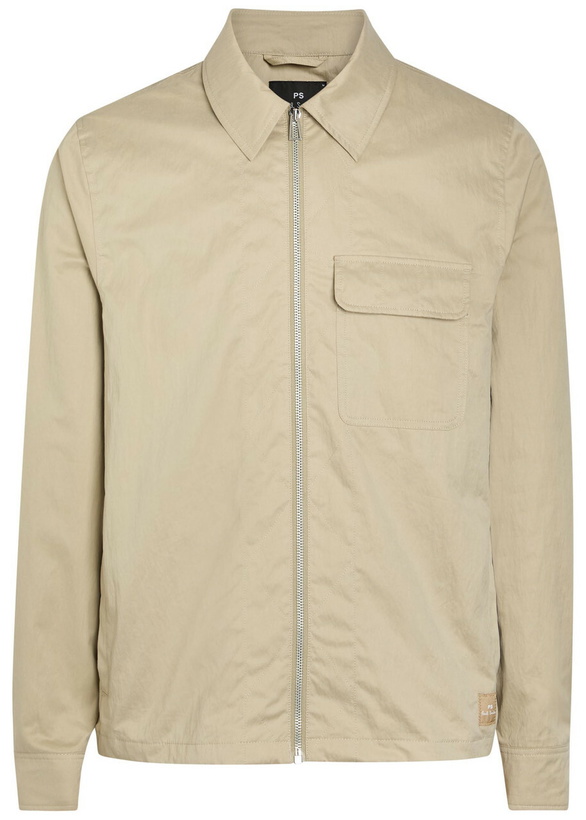 Photo: PS Paul Smith Brushed Poplin Harrington Jacket Beige