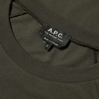 A.P.C. Men's Coddie Varsity Logo T-Shirt in Military Khaki