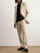 Dolce&Gabbana - Straight-Leg Linen Suit Trousers - Neutrals