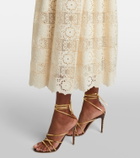 Elie Saab Silk and cotton-blend guipure lace midi dress