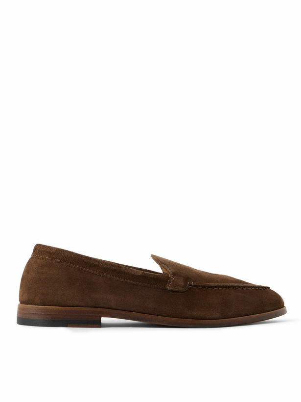 Photo: Drake's - Henri Summer Suede Loafers - Brown