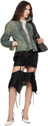 KNWLS Black Beth Miniskirt