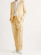 UMIT BENAN B - Richard Pleated Woven Suit Trousers - Yellow - IT 46