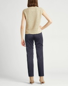 Peserico Icon 4718 Womens Pants in Midnight blue