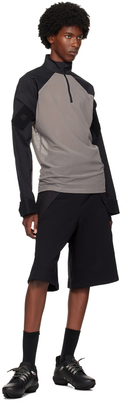 Olly Shinder Gray & Black Hybrid Jacket