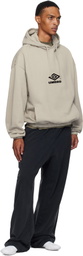 Umbro Taupe OG Logo Mask Hoodie