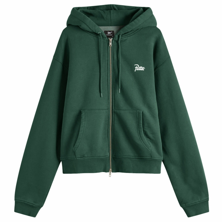 Photo: Patta Men's Classic Zip Hoodie in Green