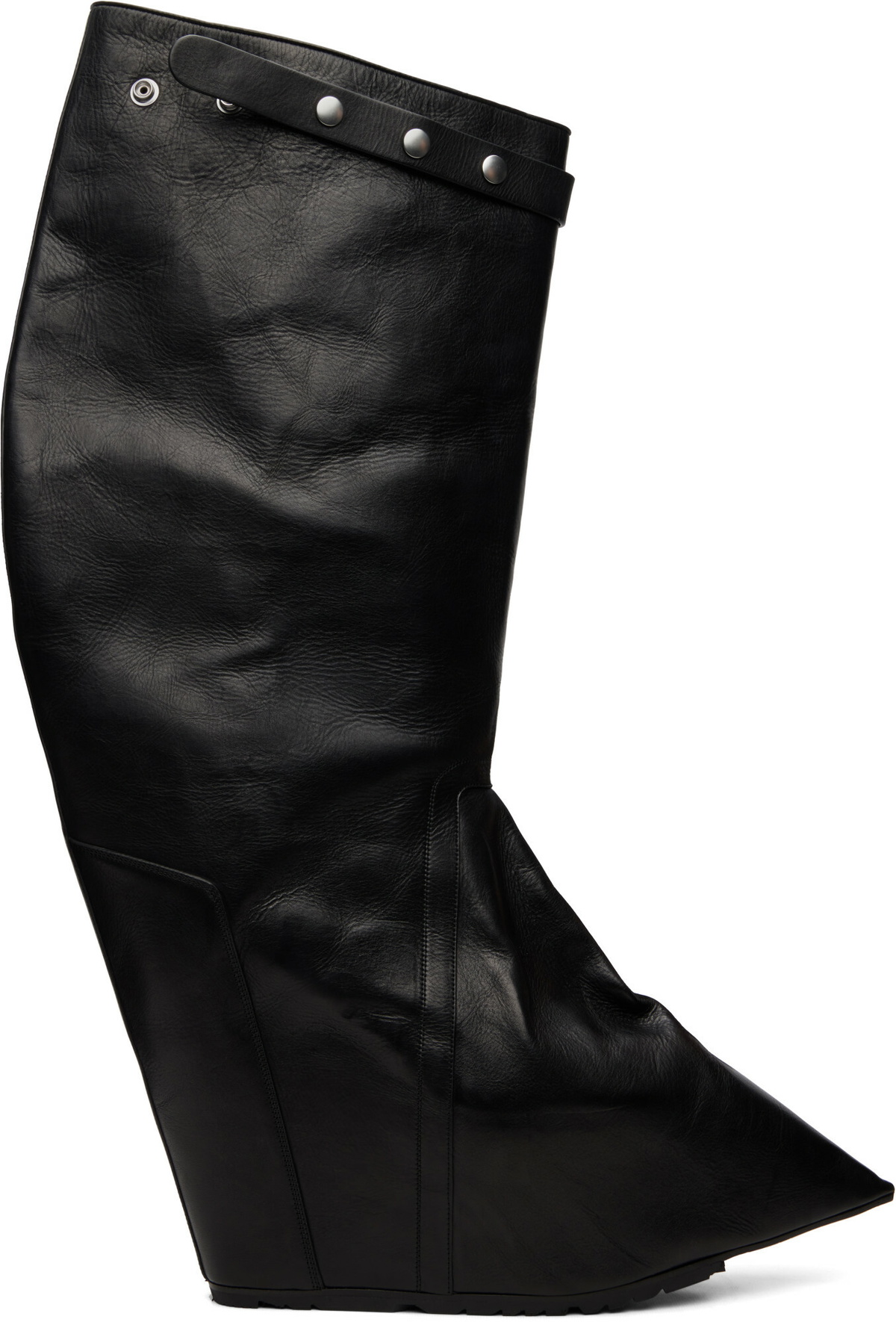 Rick Owens Heeled Silver Boots Rick Owens