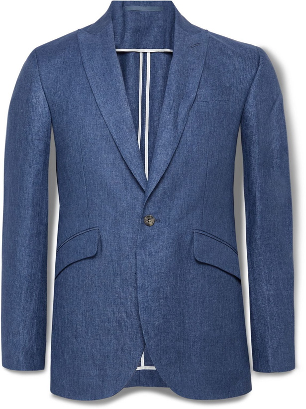 Photo: Favourbrook - Ebury Slim-Fit Linen Suit Jacket - Blue