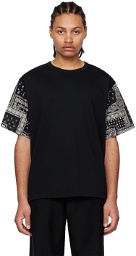 SOPHNET. Black Bandana T-Shirt