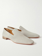 Christian Louboutin - Dandelion Suede Loafers - Gray