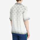 Casablanca Men's Gradient Monogram Vacation Shirt in Grey Gradient Heart Monogram