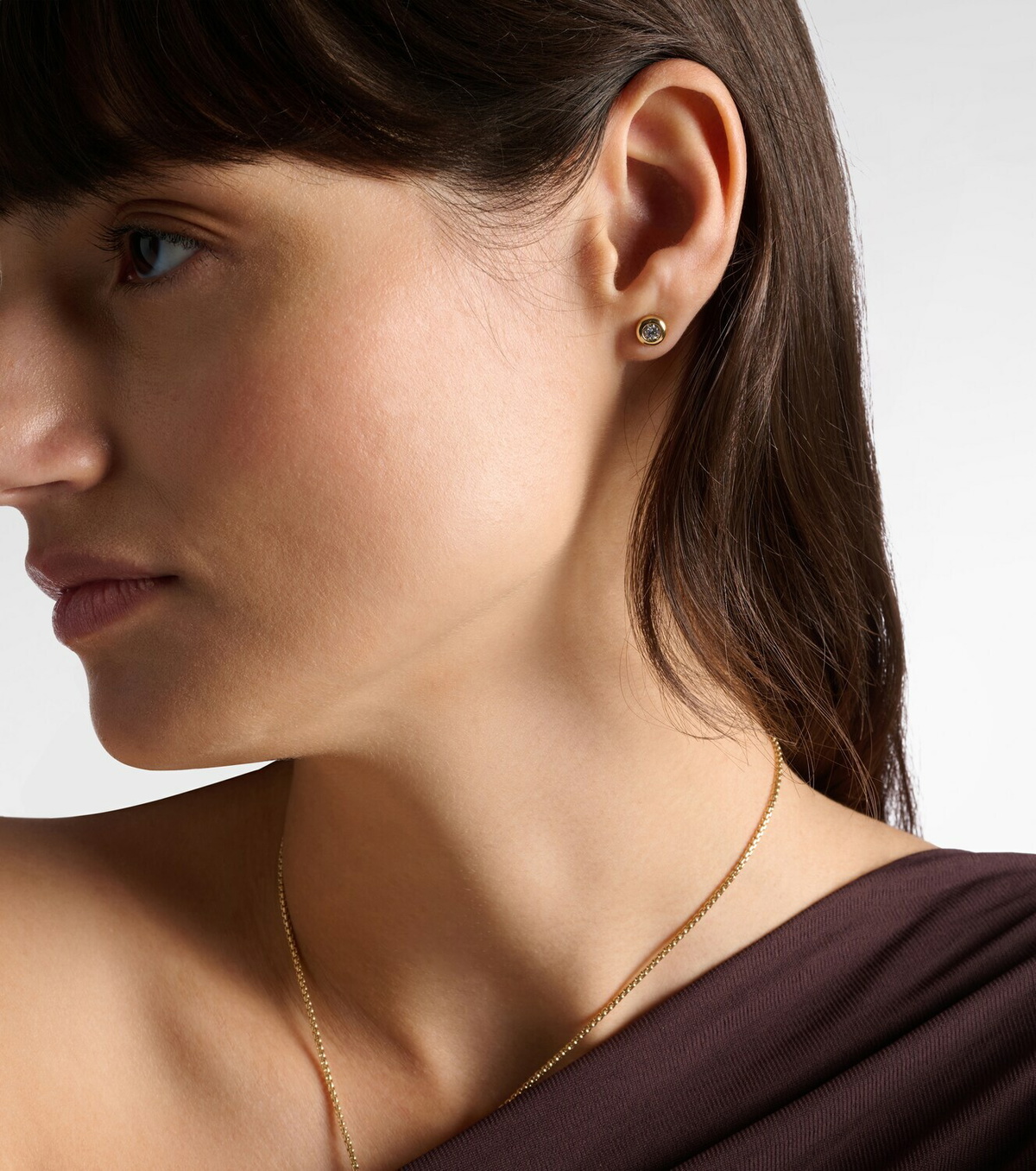 David Yurman Pavé 18kt gold earrings with diamonds