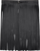 RECTO Black Ibiza Fringe Skirt Belt