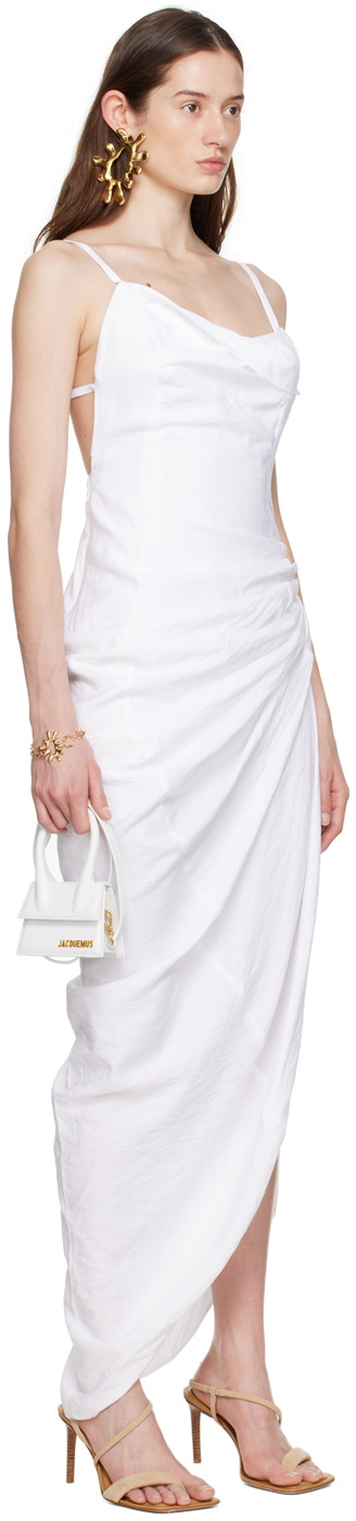 Jacquemus White Le Papier 'La Robe Saudade' Maxi Dress