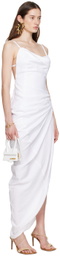 Jacquemus White Le Papier 'La Robe Saudade' Maxi Dress