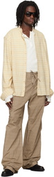 424 Beige Camo Stripe Cargo Pants