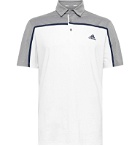 Adidas Golf - Ultimate 365 Colour-Block Stretch-Jersey Golf Polo Shirt - White