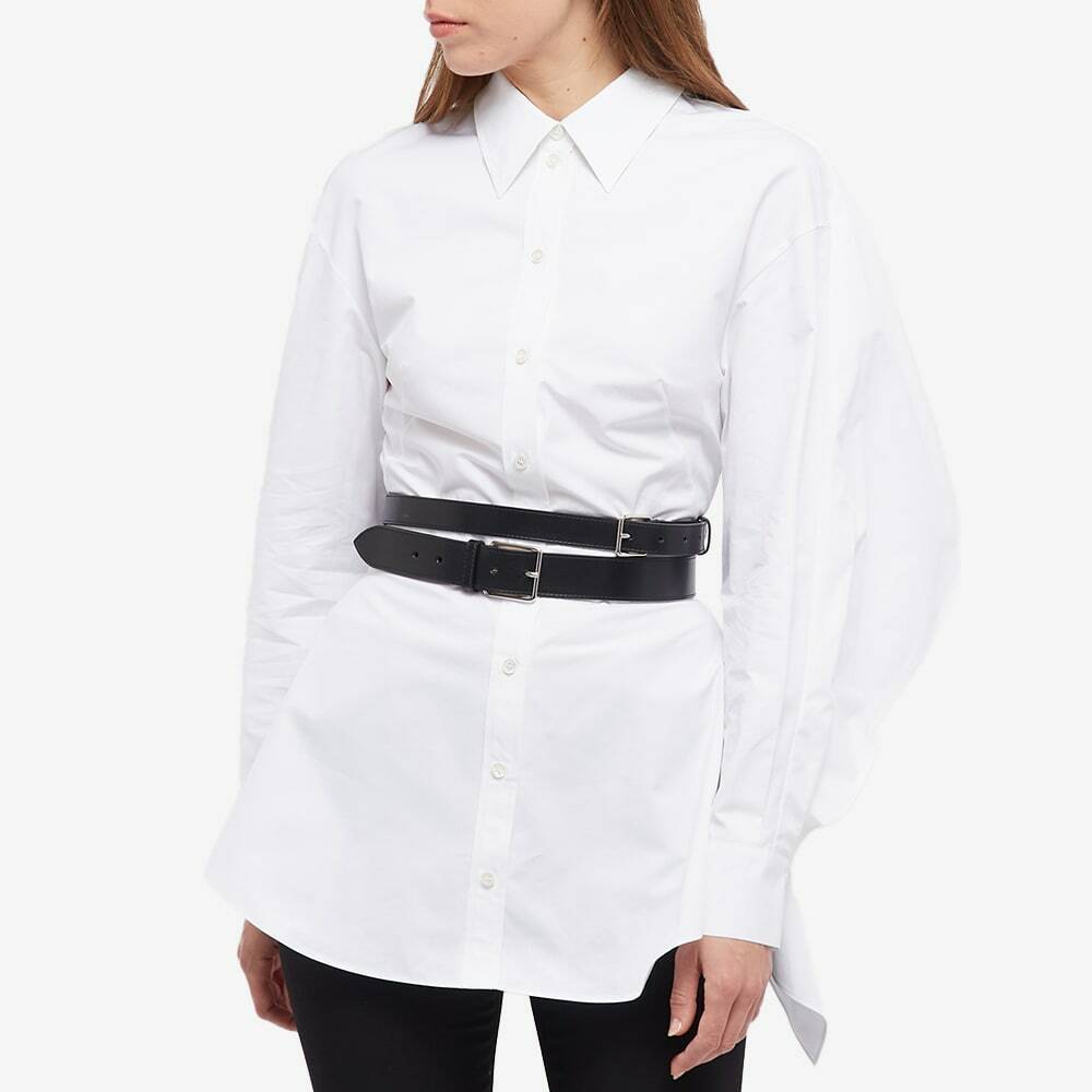 Alexander McQueen Women's Open Back Shirt in Optical White
