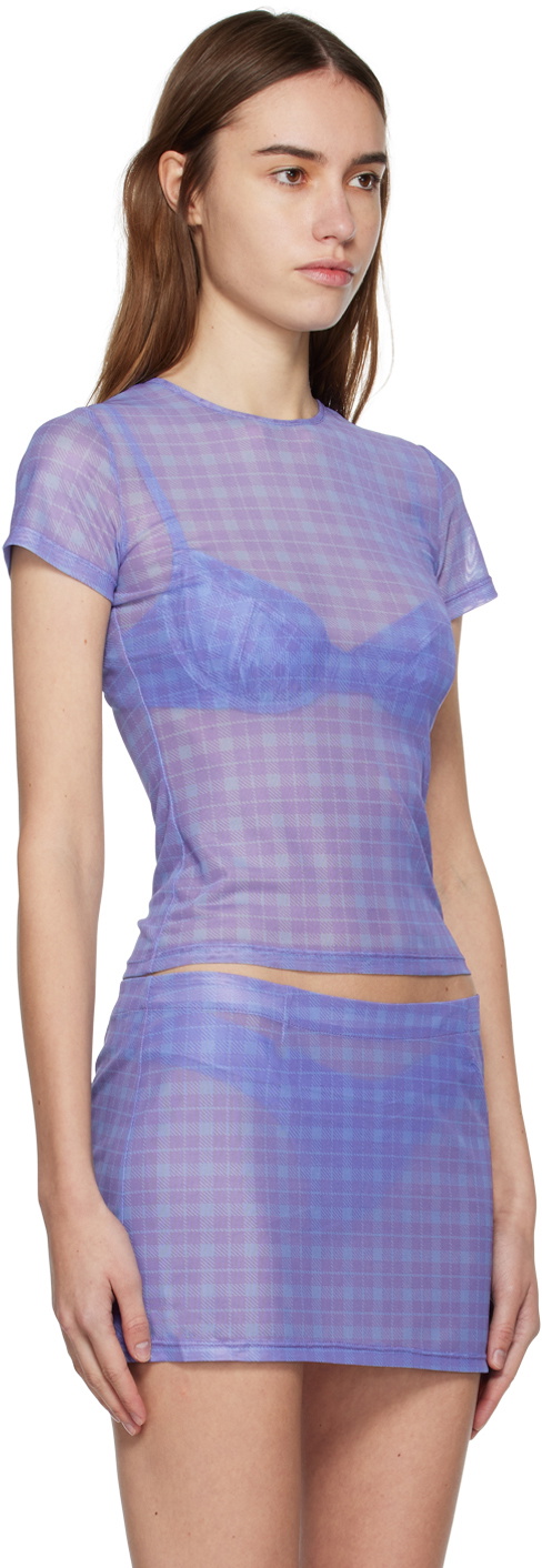 Miaou Purple Mini Tee T-Shirt
