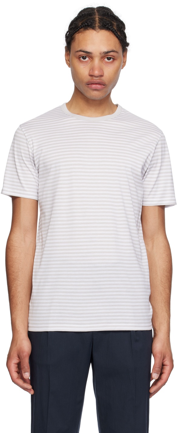 Photo: Sunspel White & Gray Classic T-Shirt