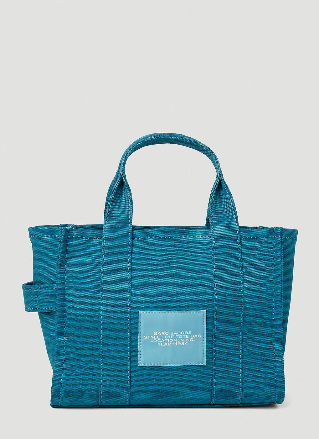 ★TOUT Y EST★ Garden Fur Mini Tote Bag BLUE K3443LBG94BLU Light blue tote bag in pure cotton - Light Blue | Benetton