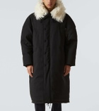 Jil Sander Faux fur-trimmed down jacket