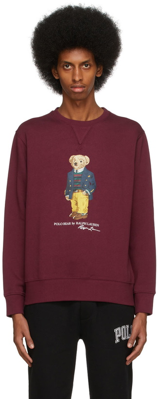 Photo: Polo Ralph Lauren Burgundy Polo Bear Sweatshirt