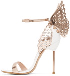 Sophia Webster White Evangeline Heeled Sandals