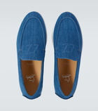 Christian Louboutin Varsiboat denim slip-on shoes