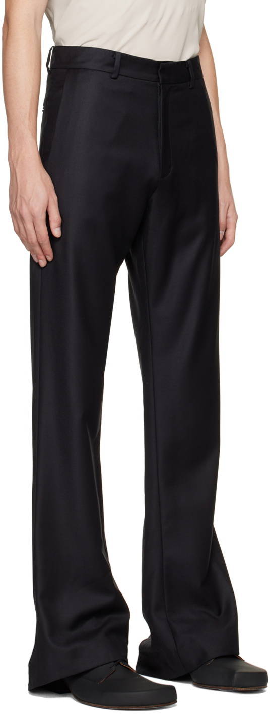 AARON ESH Black Puddle Trousers