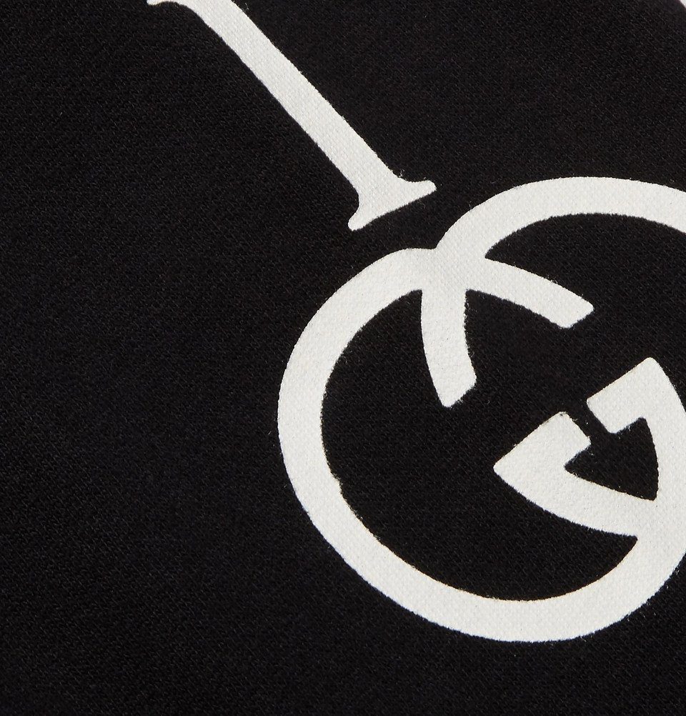 GUCCI Logo-print jersey sweatpants
