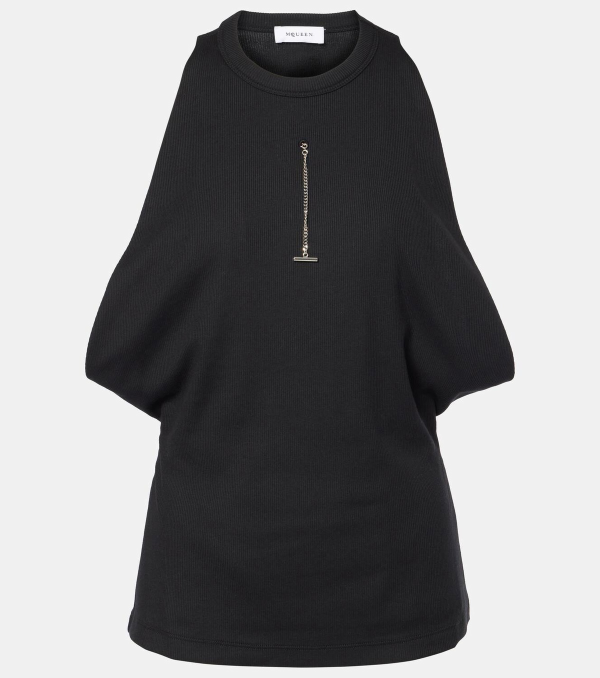 Alexander McQueen Ribbed-knit tank top