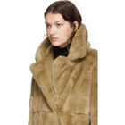 Yves Salomon Tan Rex Rabbit Fur Jacket