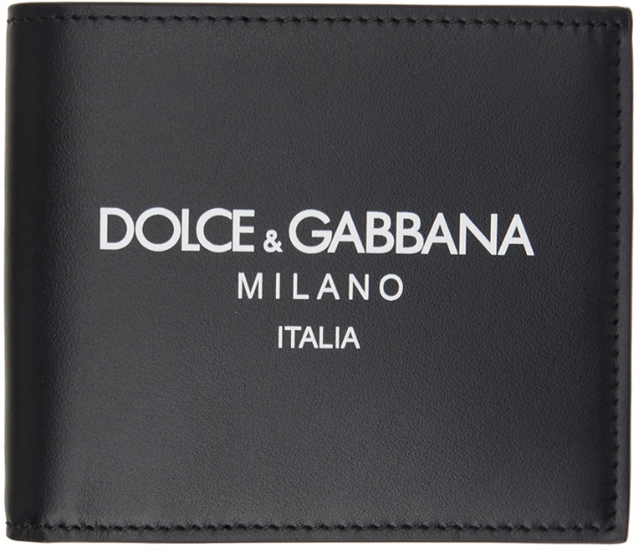 Photo: Dolce & Gabbana Black Calfskin Logo Wallet