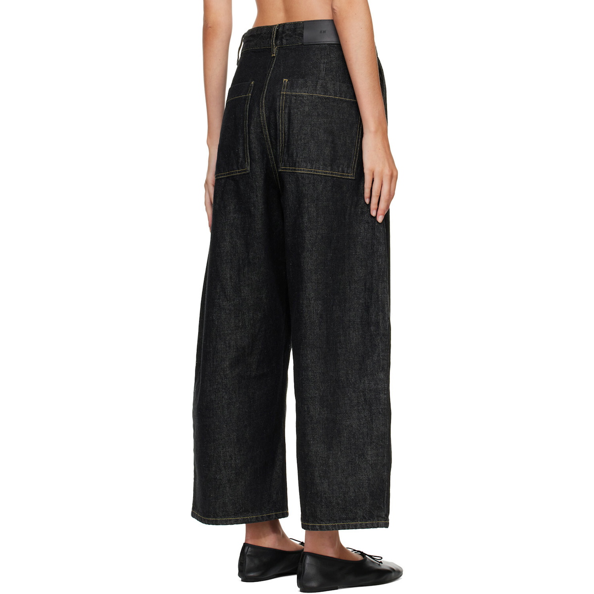 Studio Nicholson Black Chalco Wide Leg Jeans