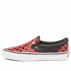 Vans OTW Classic Slip-On 98 Vibram Sneaker in Check Black/Racing Red