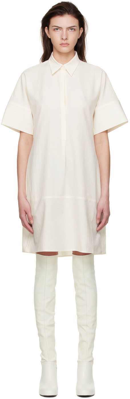 GIA STUDIOS Off-White Polyester Mini Dress GIA STUDIOS