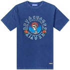 Deva States Men's Rotten T-Shirt in Dyed Indigo Blue