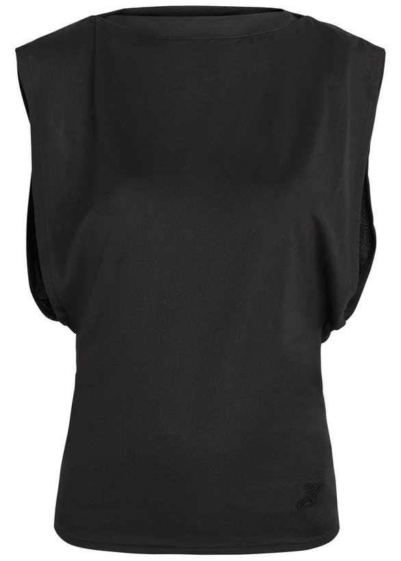 Photo: Jacquemus Le Marcel Moisson Open-back Paper-blend top Black