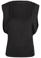 Jacquemus Le Marcel Moisson Open-back Paper-blend top Black