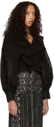 Tricot Comme des Garçons Black Cotton Jacket