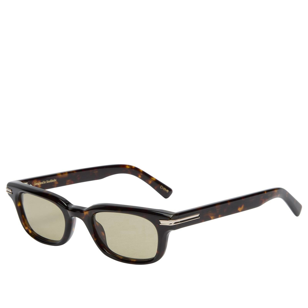 CHIMI Noct Sunglasses in Deep Tortoise/Sage Green 