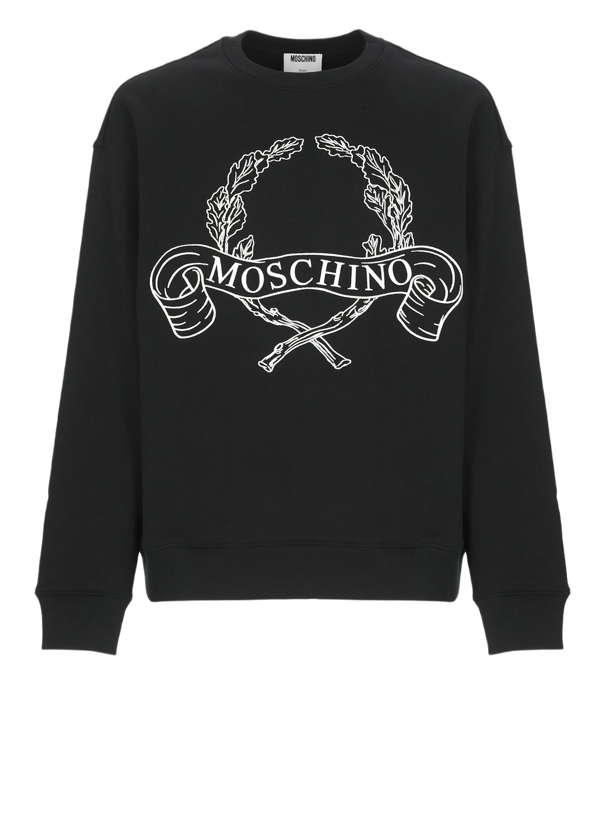 Moschino Black Big Teddy Bear Crewneck Sweater Moschino