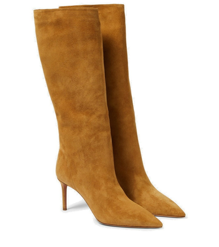 Photo: Aquazzura Matignon suede knee-high boots