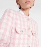 Self-Portrait Checked bouclé jacket