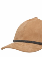 BRUNELLO CUCINELLI - Embellished Suede Baseball Cap