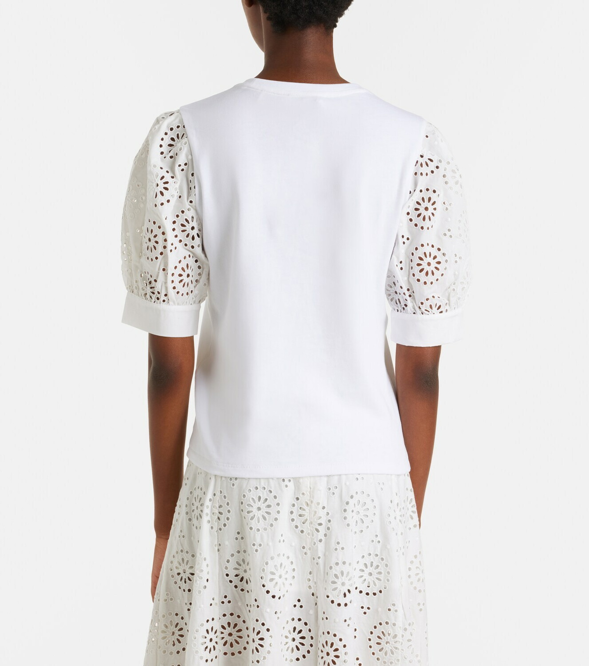 Frame The Deco broderie anglaise cotton T-shirt