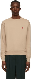 AMI Paris Beige Ami De Cœur Sweatshirt