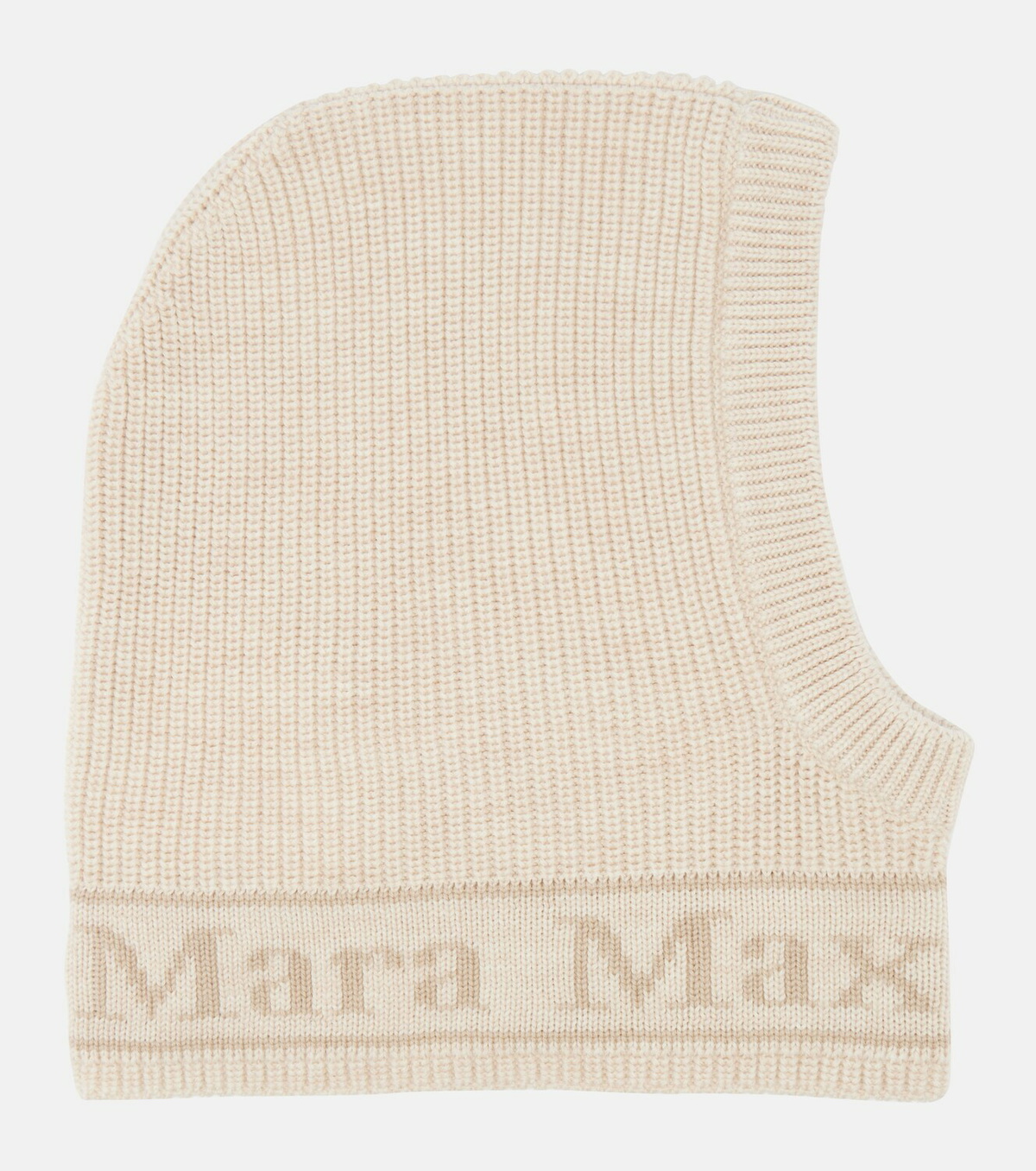 Max Mara Gong logo wool ski mask
